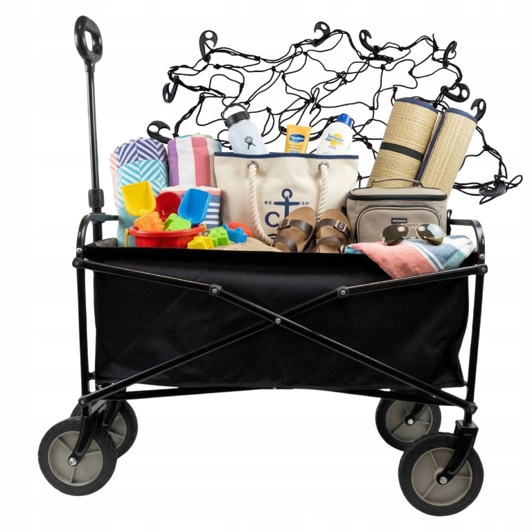 Zahradní Turistický Skládací Přepravní Plážový Vozík Bonus Síť