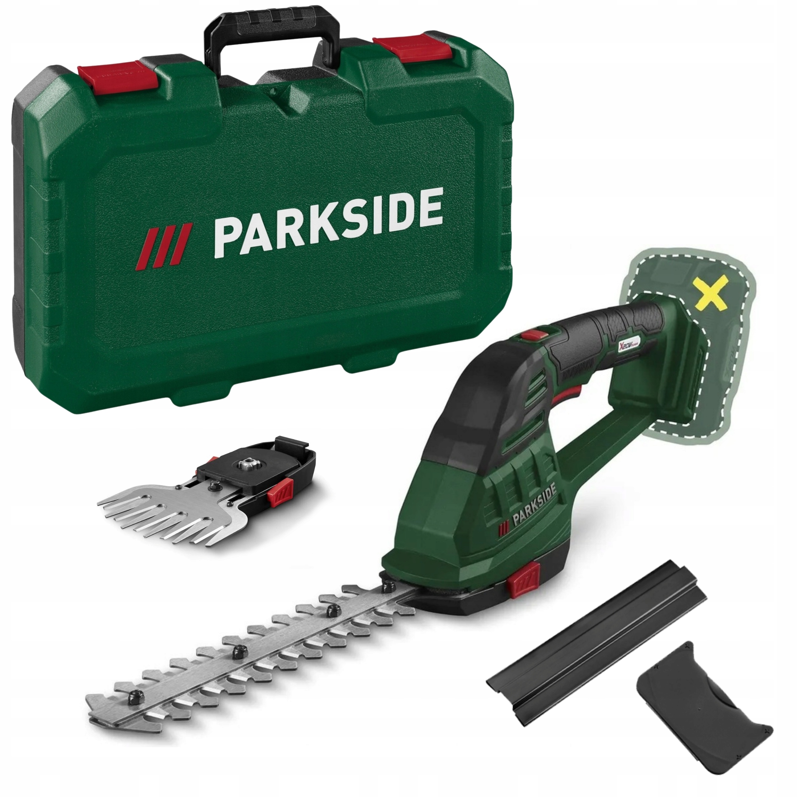 Nożyce podkaszarka Parkside Pags 20-Li 20V Do Trawy Krzewów 2w1 Walizka