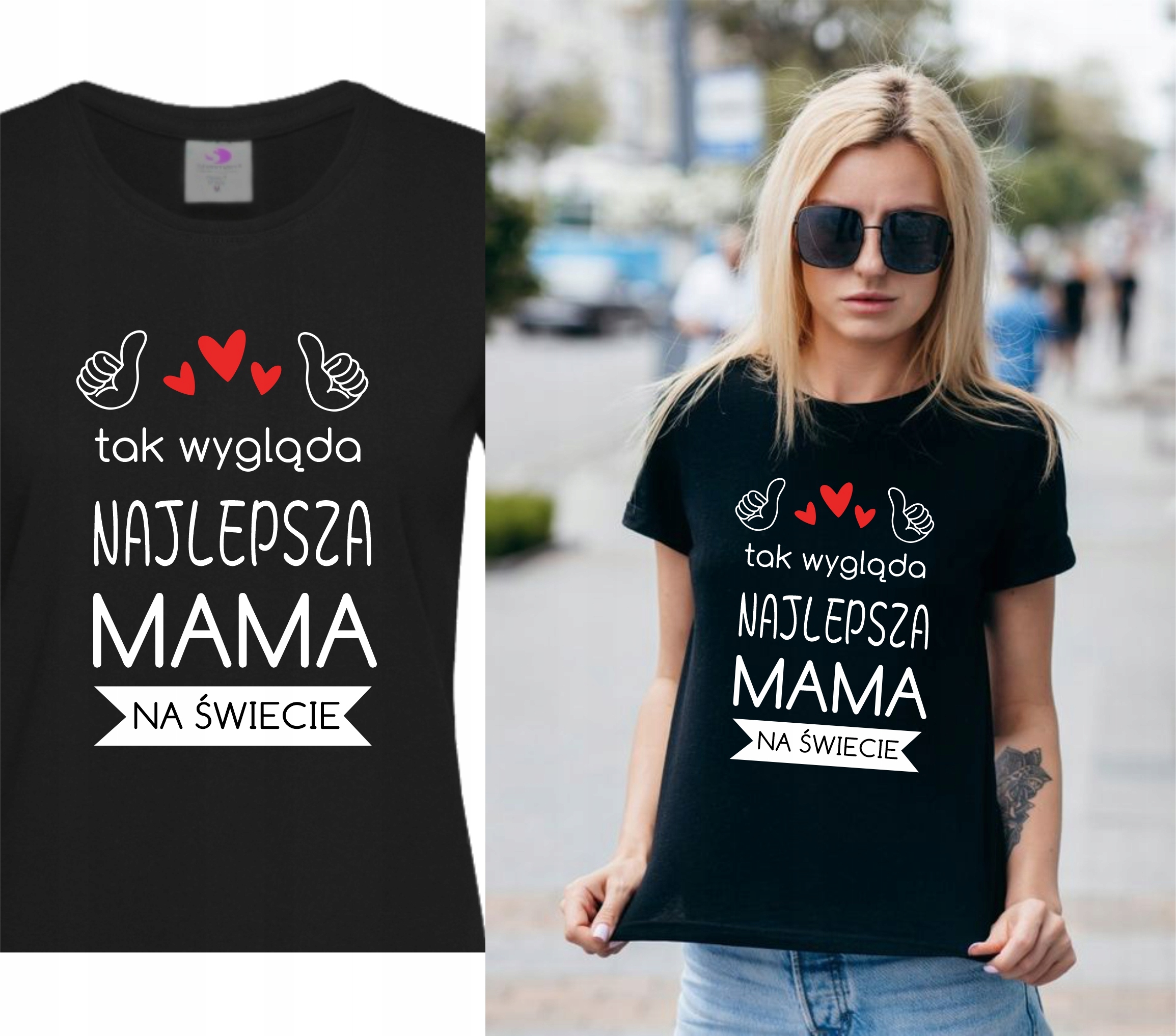 

Koszulka z nadrukiem na dzień Mamy Najlepsza Mama