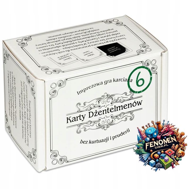 Karty Dżentelmenów: 6 odmiana Cards Against Humanity książka, 3-15 os,18+