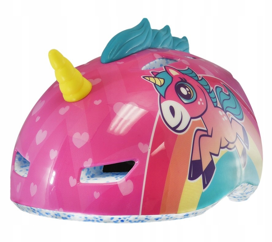 Dětská cyklistická přilba pro juniory Raskullz Unicorn 3D, velikost Xs, jednorožec