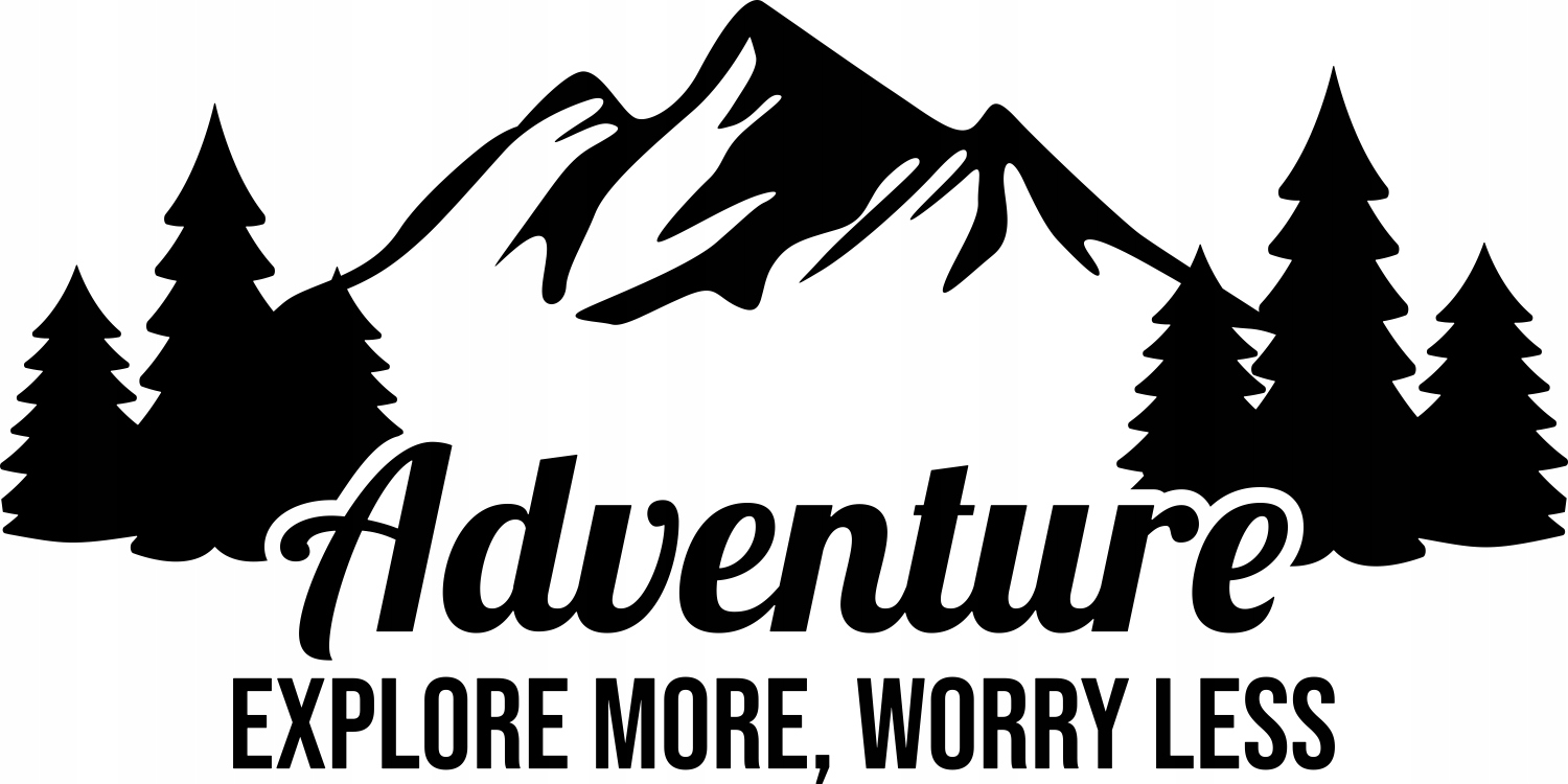 

Naklejka na Kampera przyczepę busa auto 50 cm