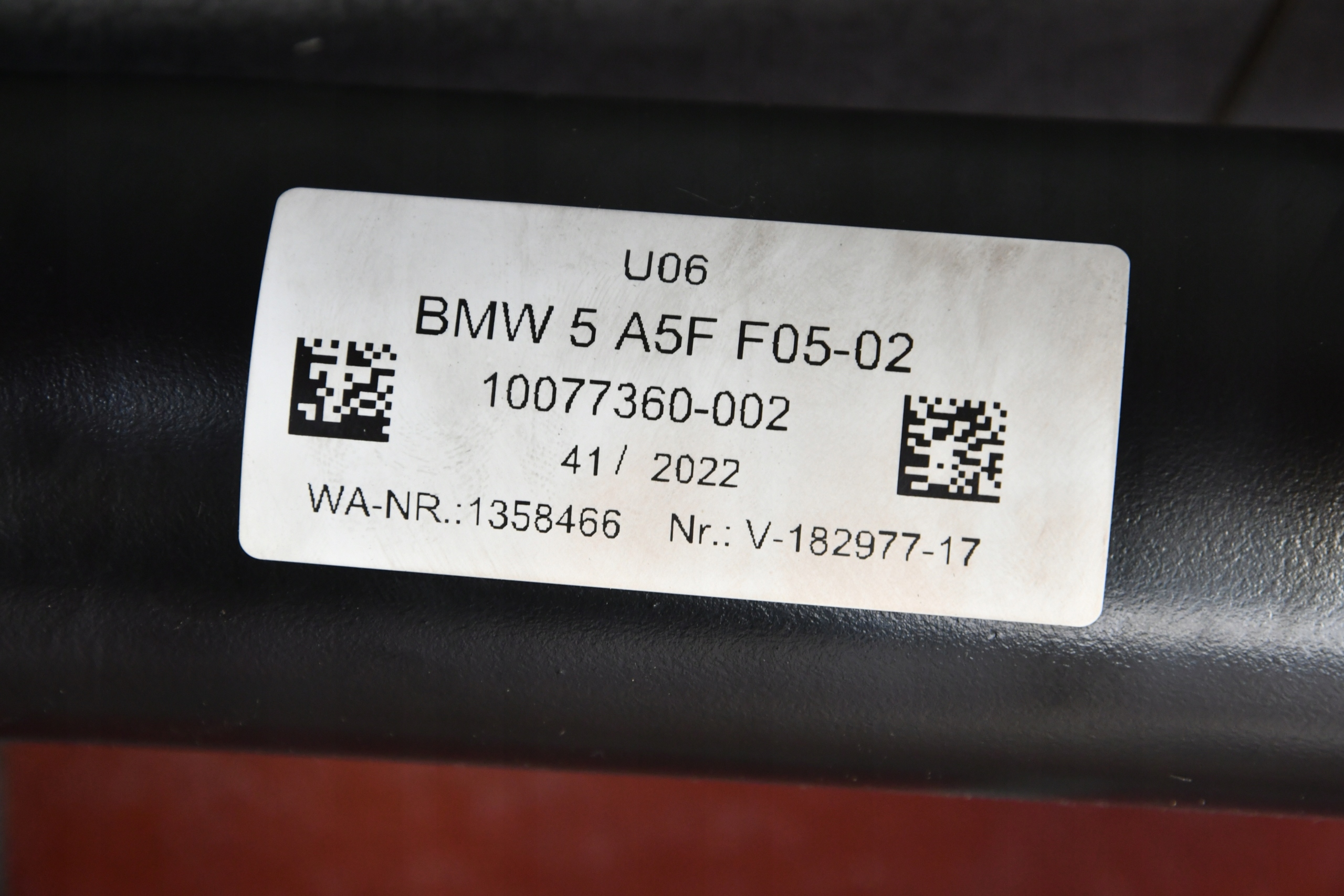 tow electrical module bundle wiring BMW 2 U06 290km
