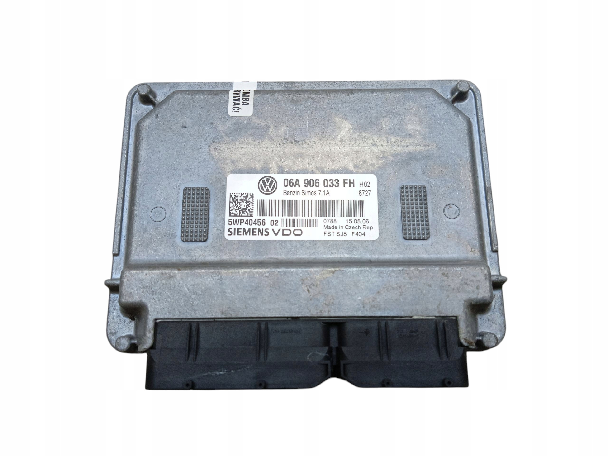 computer control unit of the engine SEAT ALTEA (2004-2009) 1.6 8V 102KM 06A906033FH