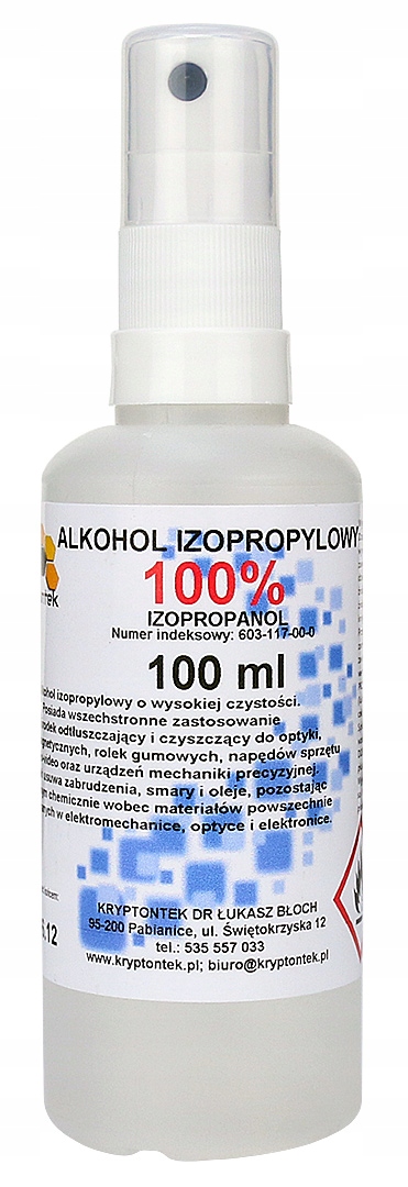 

Izopropanol Ipa 100ml 100% Alkohol Izopropylowy