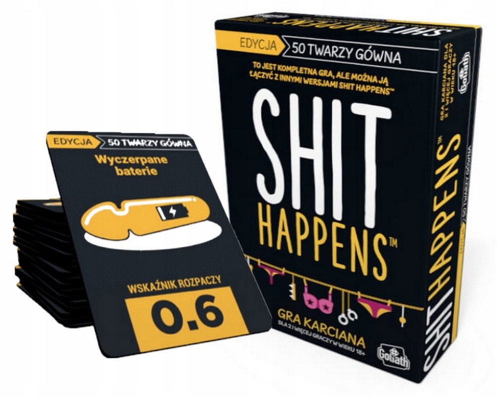 

Gra Imprezowa Shit Happens 50 Twarzy Gówna