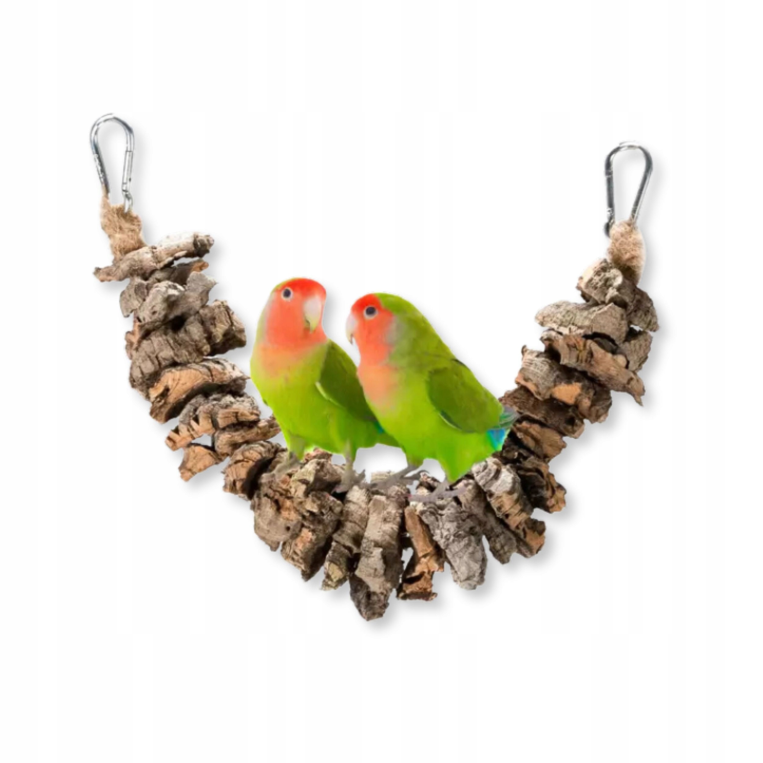 Levně Přírodní houpačka, kousátko z kůry korkového dubu pro malé papoušky S