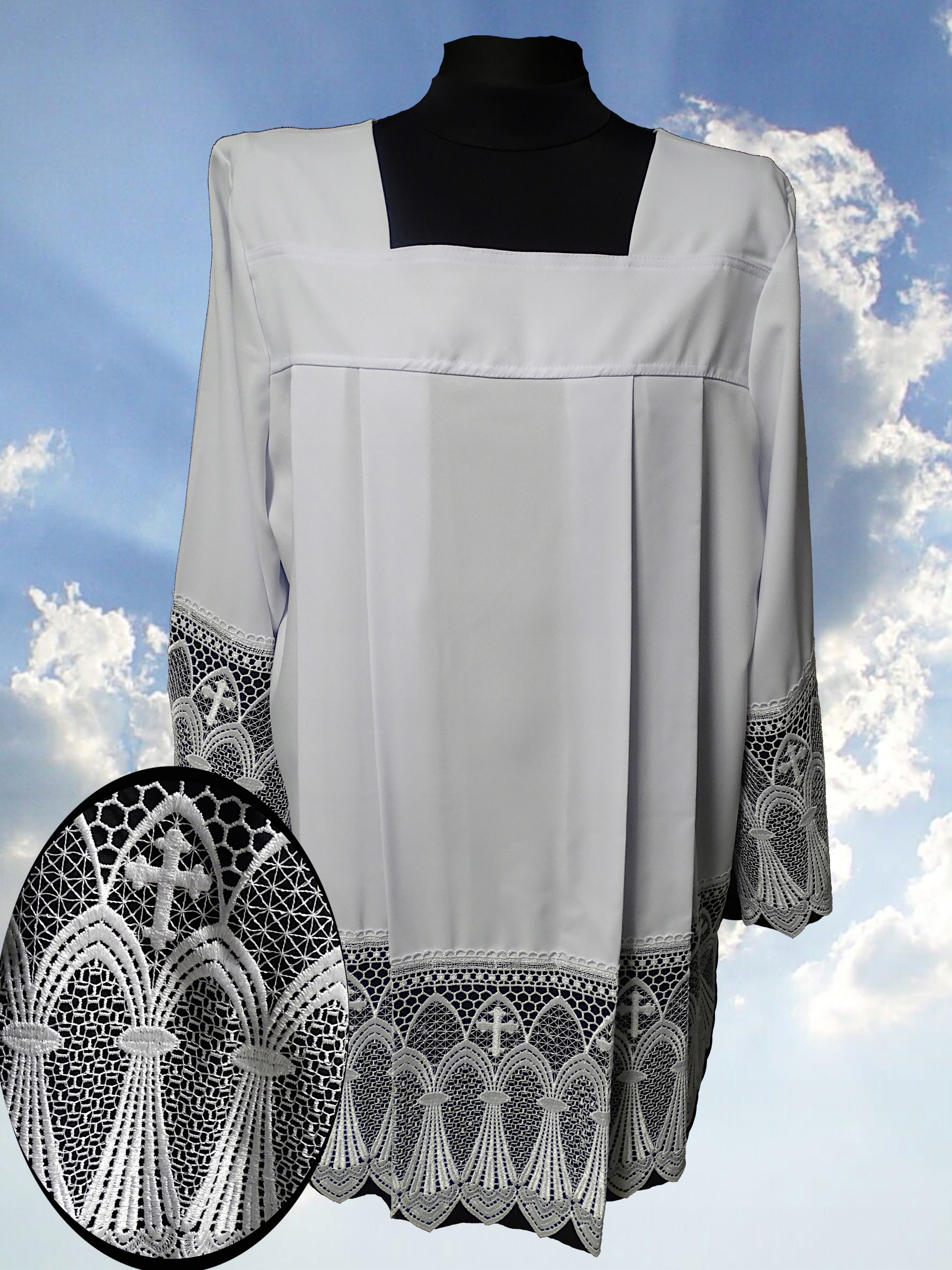 Kněžská komža G28 s černým podbitím 164 cm-199 Cm