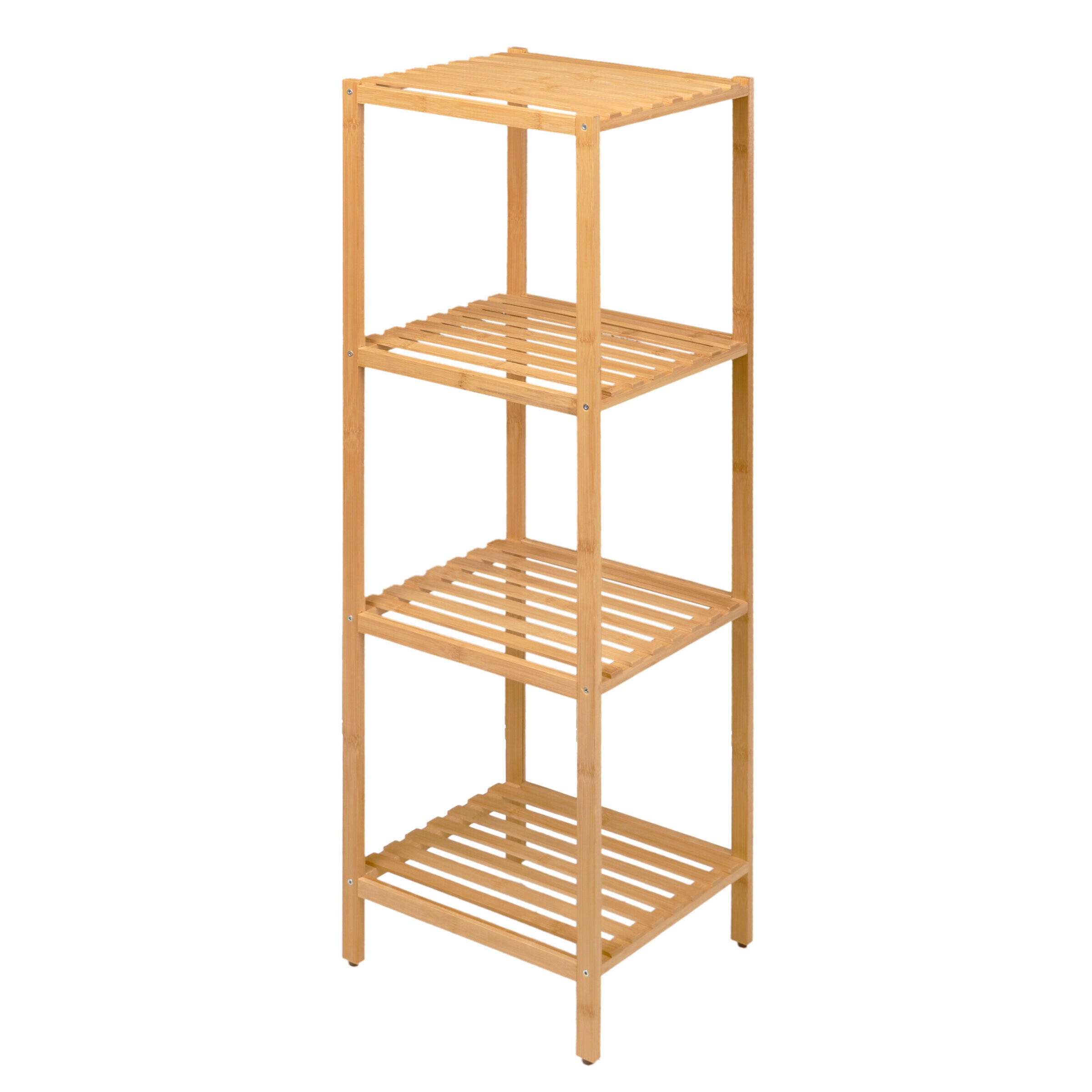 Bambusový Kúpeľňový Regál Hnedý, 4 Úrovne 32 X 33 X 108 CM
