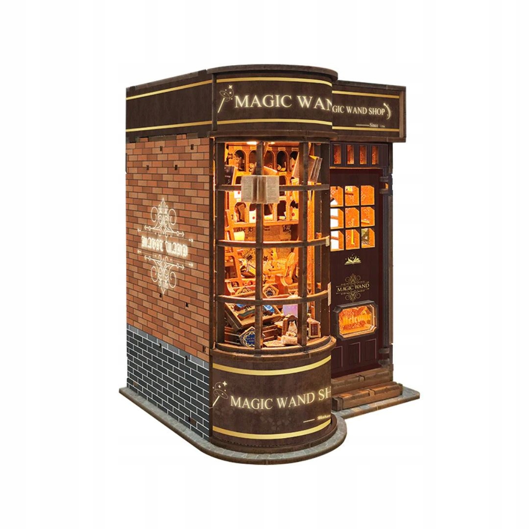 Book Nook Diy Harry Potter Magiczny Sklepik puzzle 3D Led