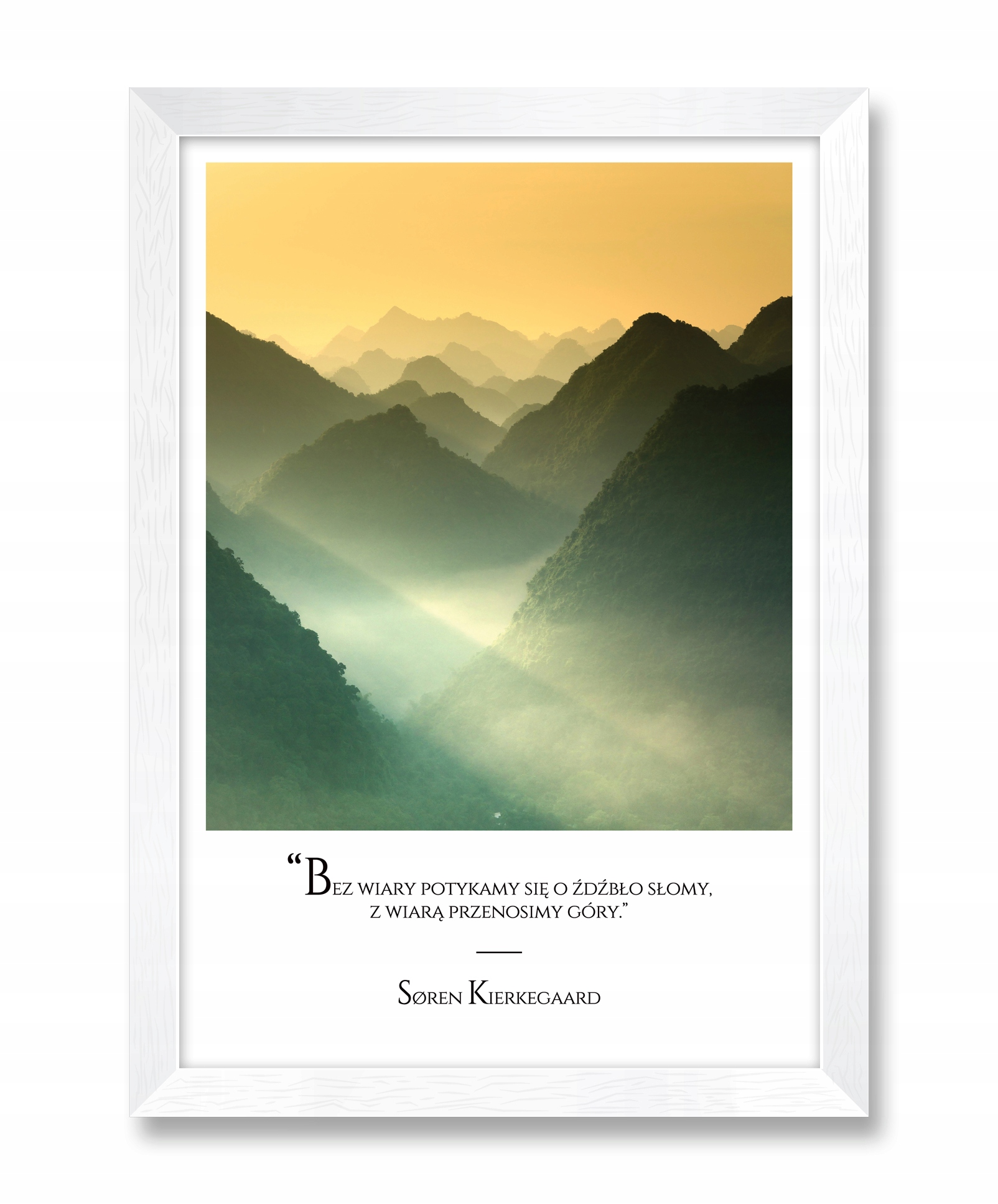 

Plakat rama obraz do sypialni Wiara Przenosi Góry