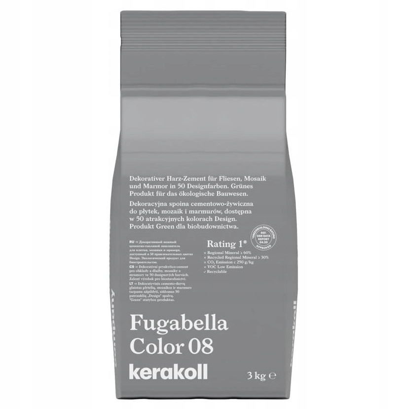 KERAKOLL Fugabella Color 08 Fuga 3 kg Szary beton