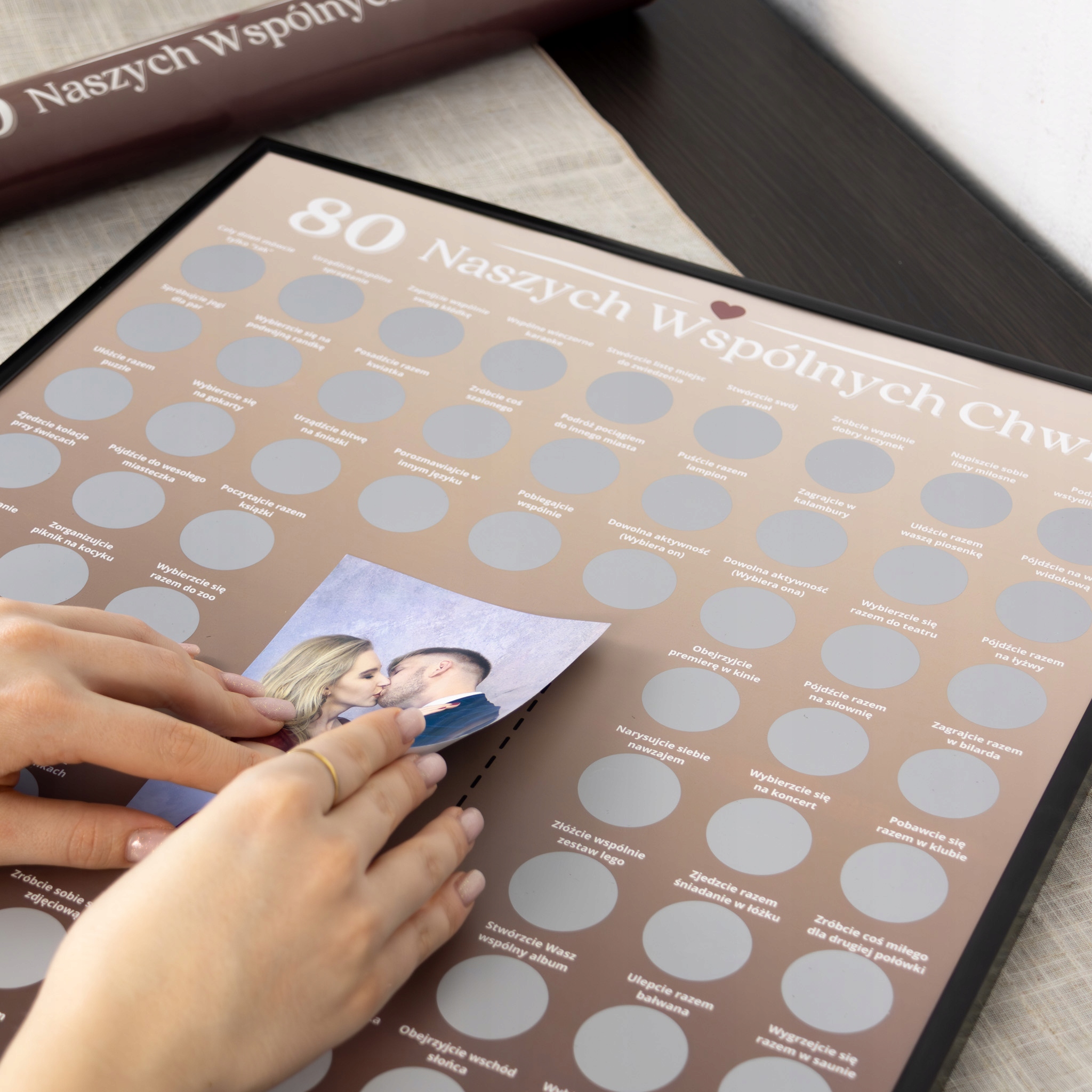 Prezent dla Chłopaka Dziewczyny - Plakat zdrapka dla Par - Zdrapka przeżyć Marka inna