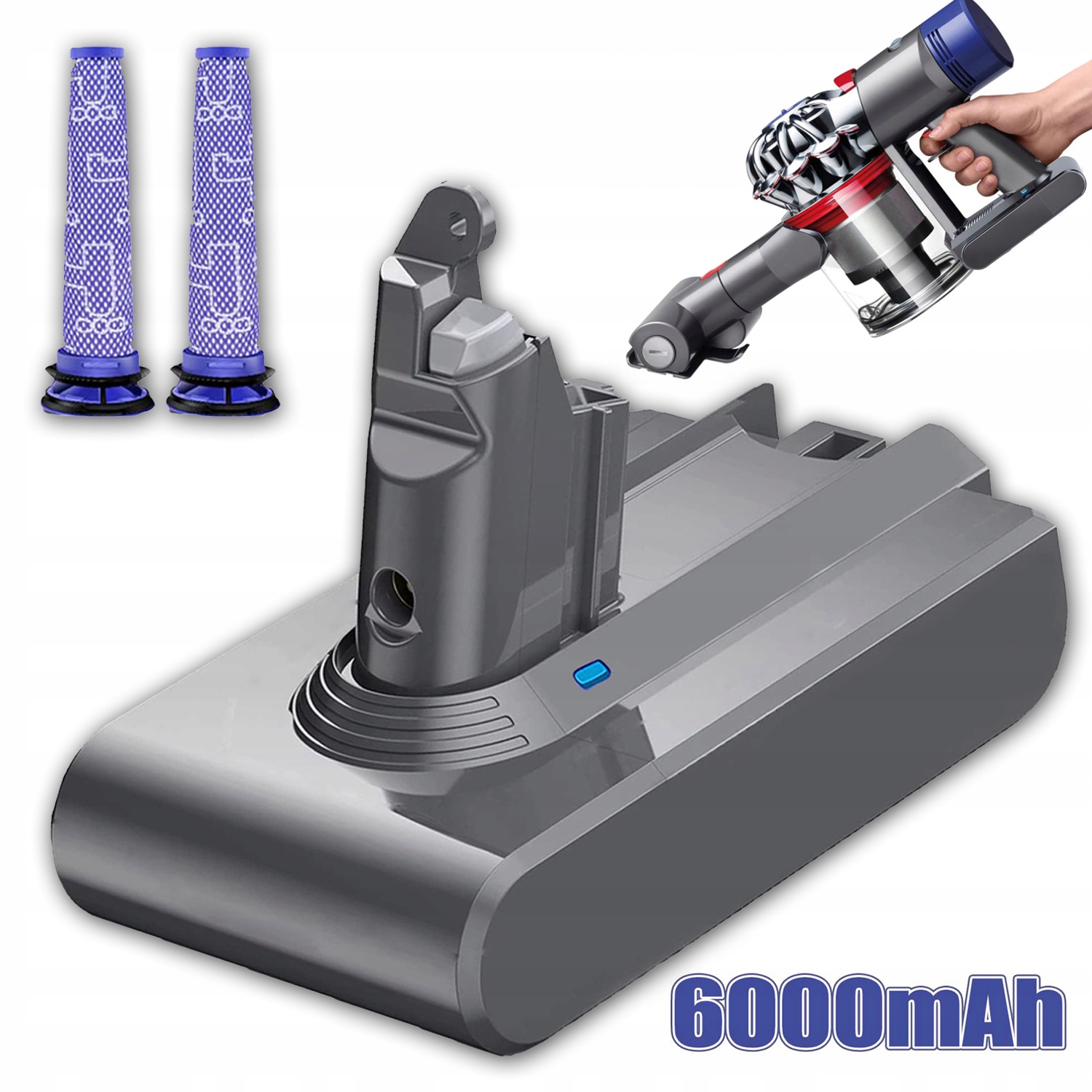 Akumulator Bateria Do Odkurzacza Dyson V6 DC62 DC58 DC59 DC61DC72 DC74