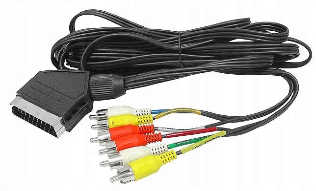 

Kabel Przewód 6x Rca - Scart 3m Av Audio Video Tv