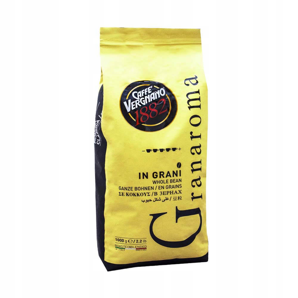 Levně Zrnková káva smíšená Caffe Vergnano Granaroma 1 kg 1000 g