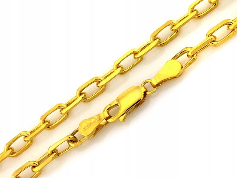 Zlatý řetízek 585 s vazbou Ankier 55 cm pánský jako dárek