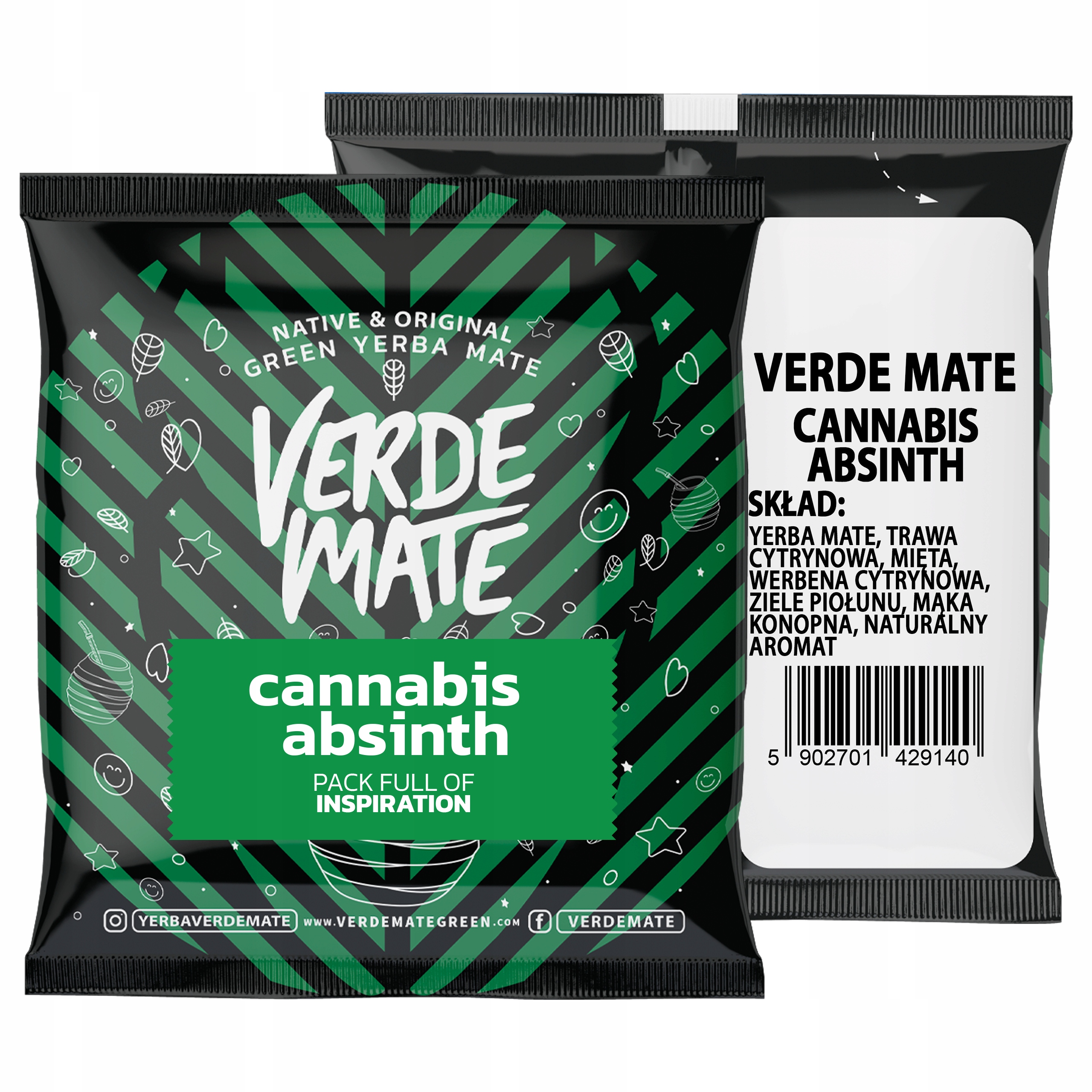 Yerba Verde Mate Green Cannabis Absinth 50g