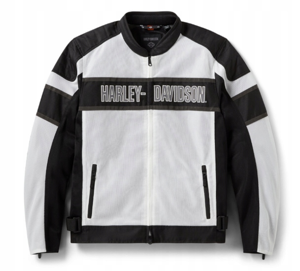 Kurtka Męska Harley Davidson Textile Trenton Biała XL