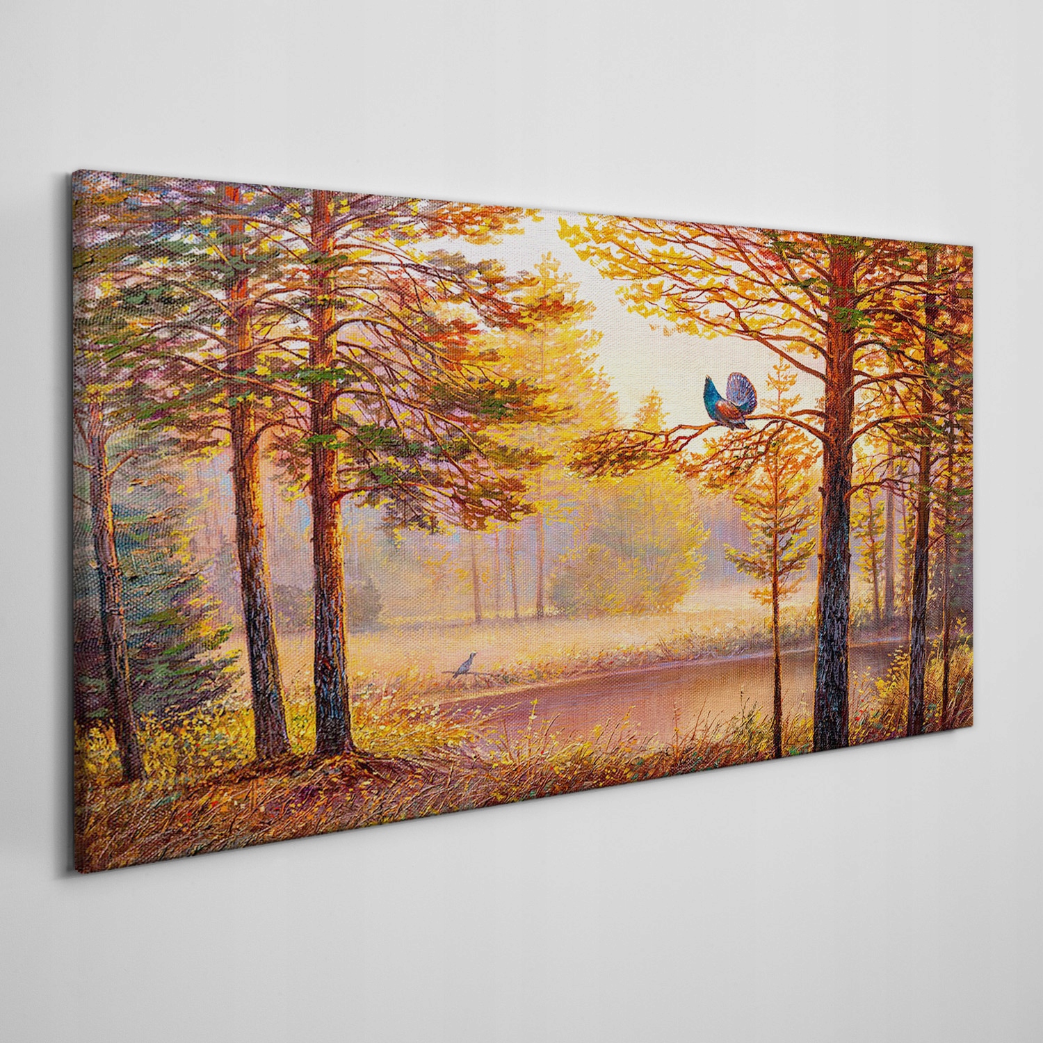 

Płótno obraz na ścianę Las woda przyroda 140x70 cm