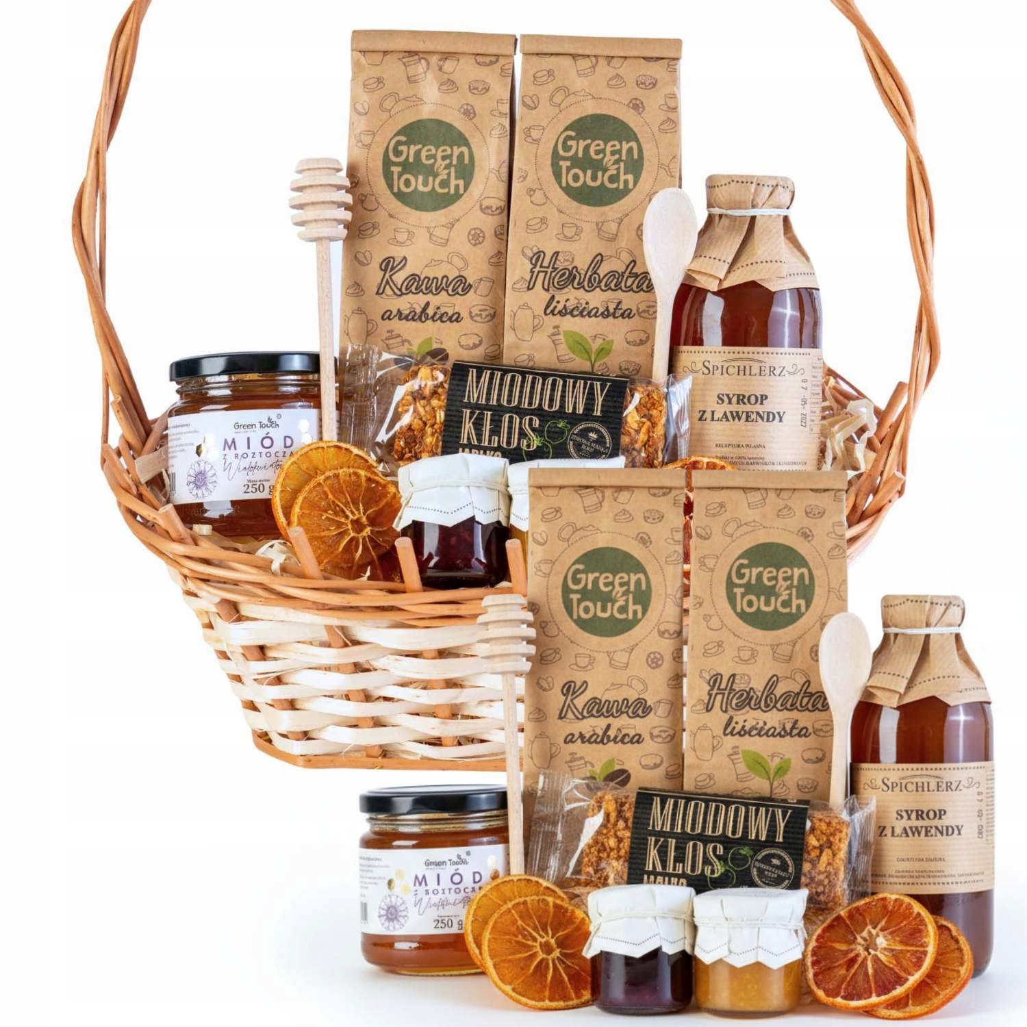 Kosz Prezentowy Zestaw Koszyk Na Herbata Kawa Na Wielkanoc Upominek