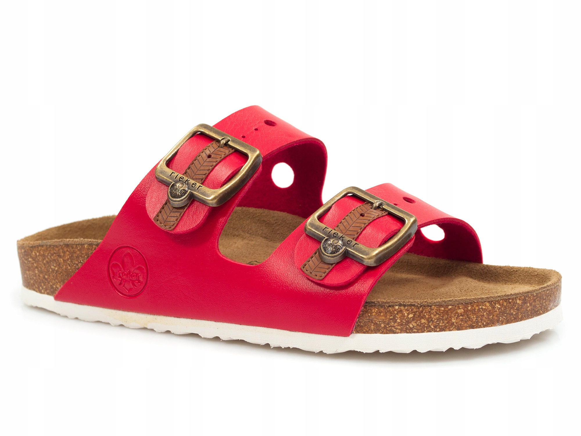 

klapki Rieker na płaskim komfortowe damskie buty