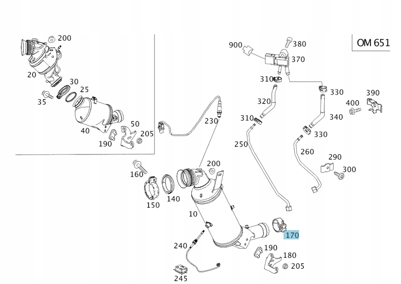 OBEJMA WYDECHU MERCEDES WIELE MODELI Stan opakowania oryginalne