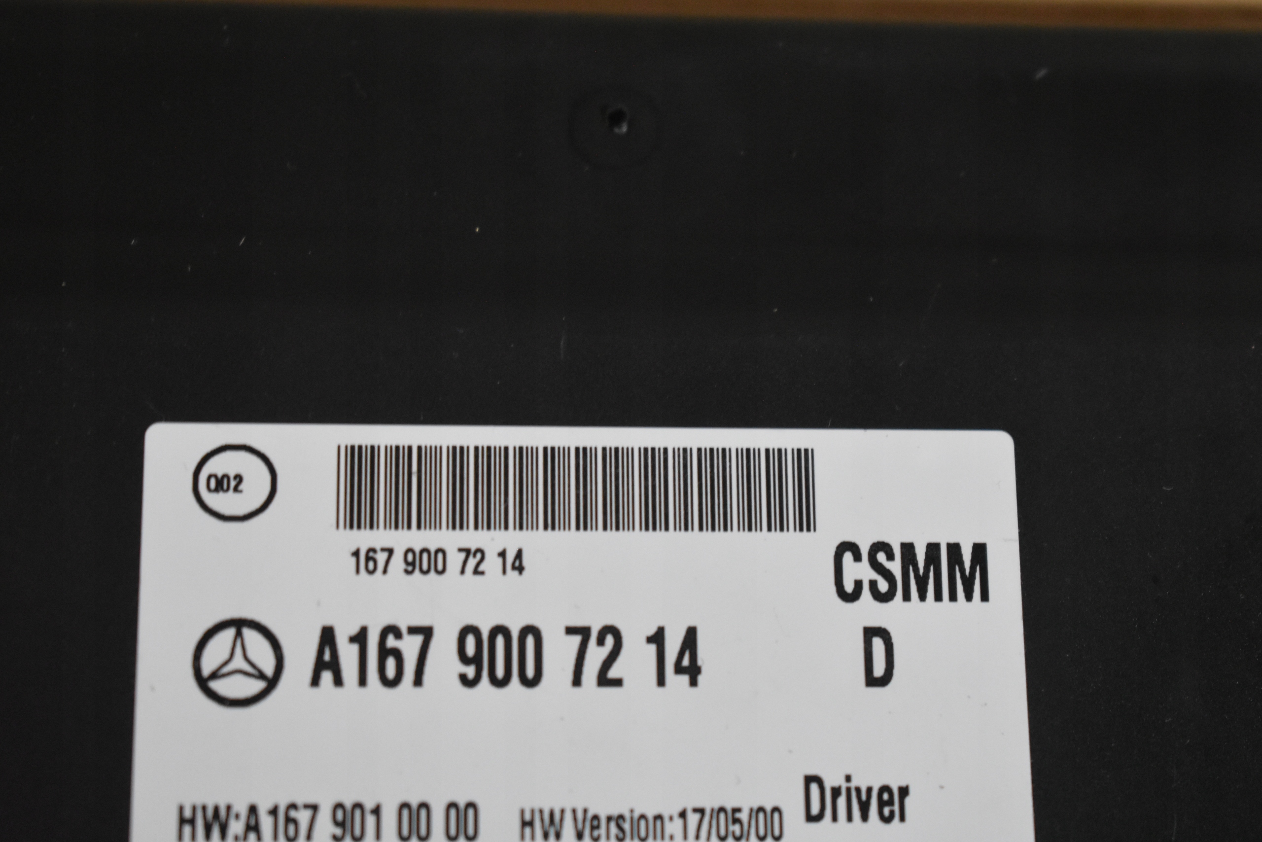 IDEALNY module seat driver´s MERCEDES W167 1