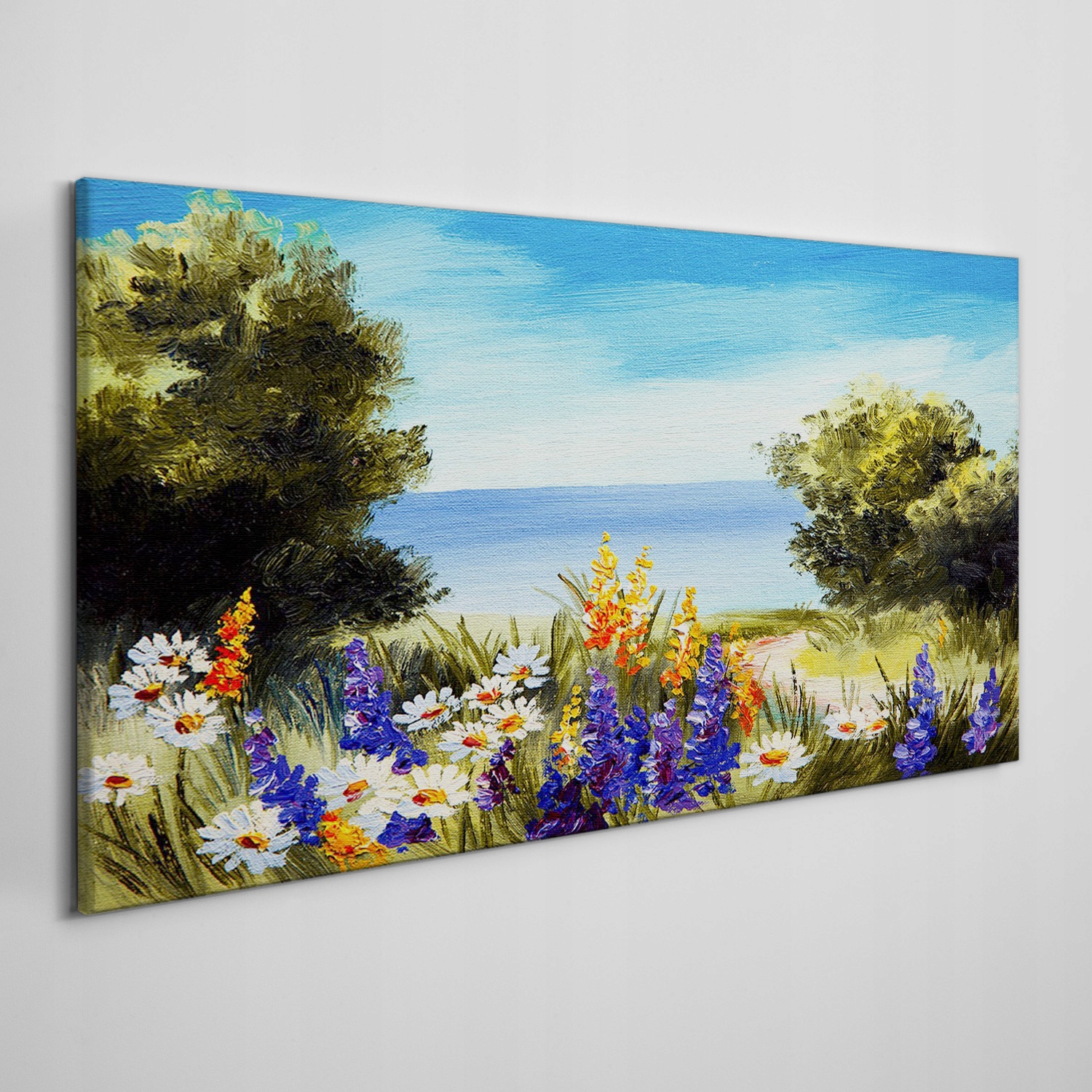 

Foto-obraz na płótnie Kwiaty drzewa niebo 120x60