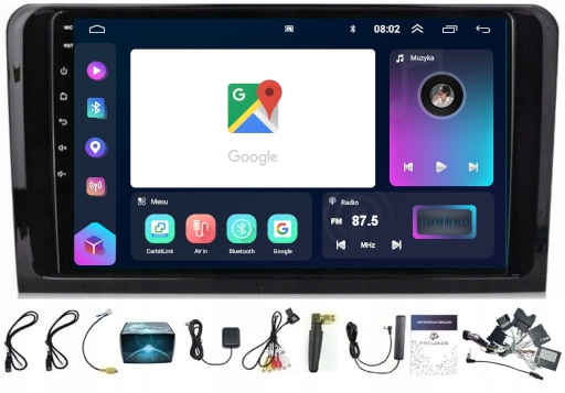 Rádio Navigácia Mercedes ML W164 Carplay Android Wifi 8GB 128GB Sim