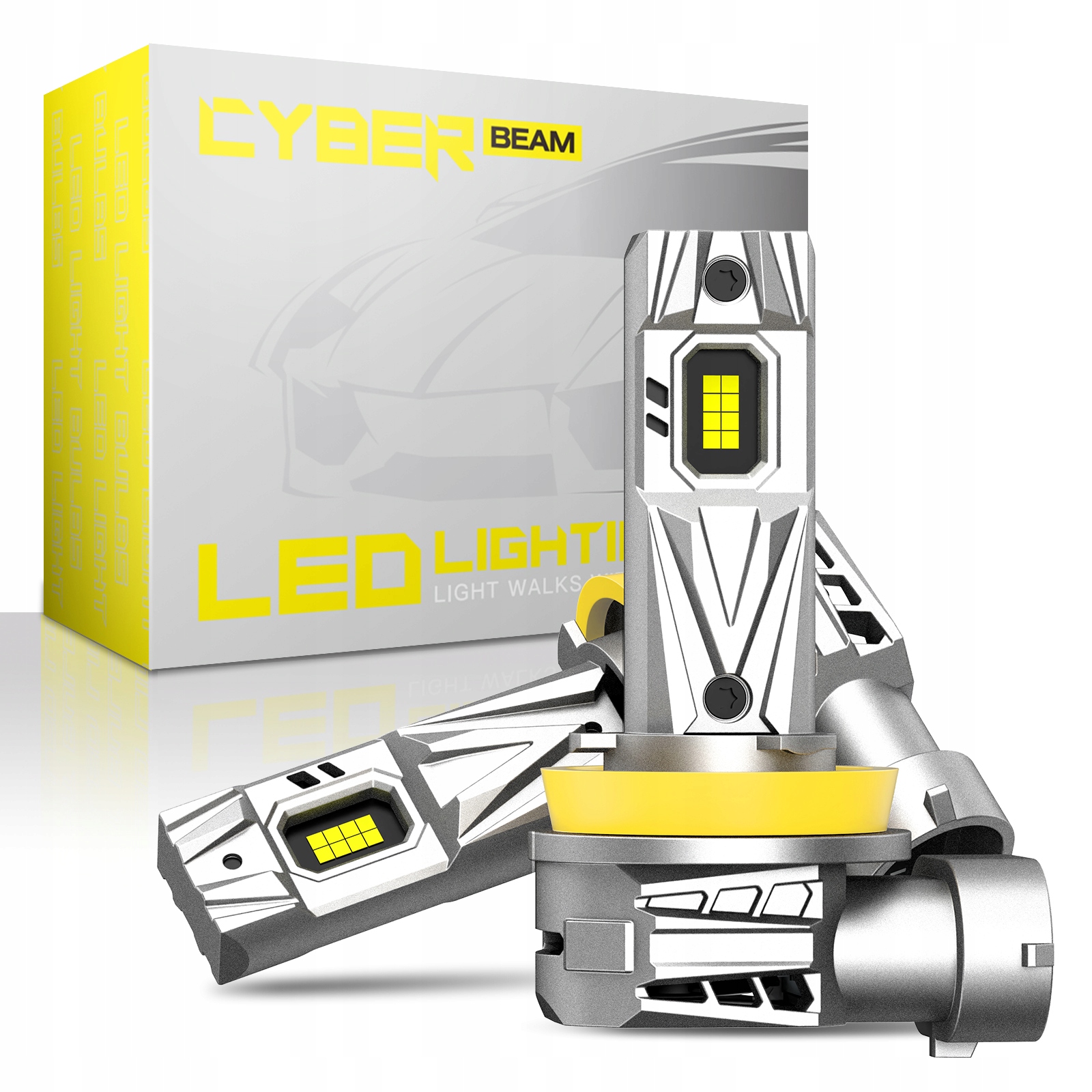 Led Žárovky Cyberbeam Retrify H8 Ultra Výkon 7035 Csp Pro 1:1 Bez Adaptérů