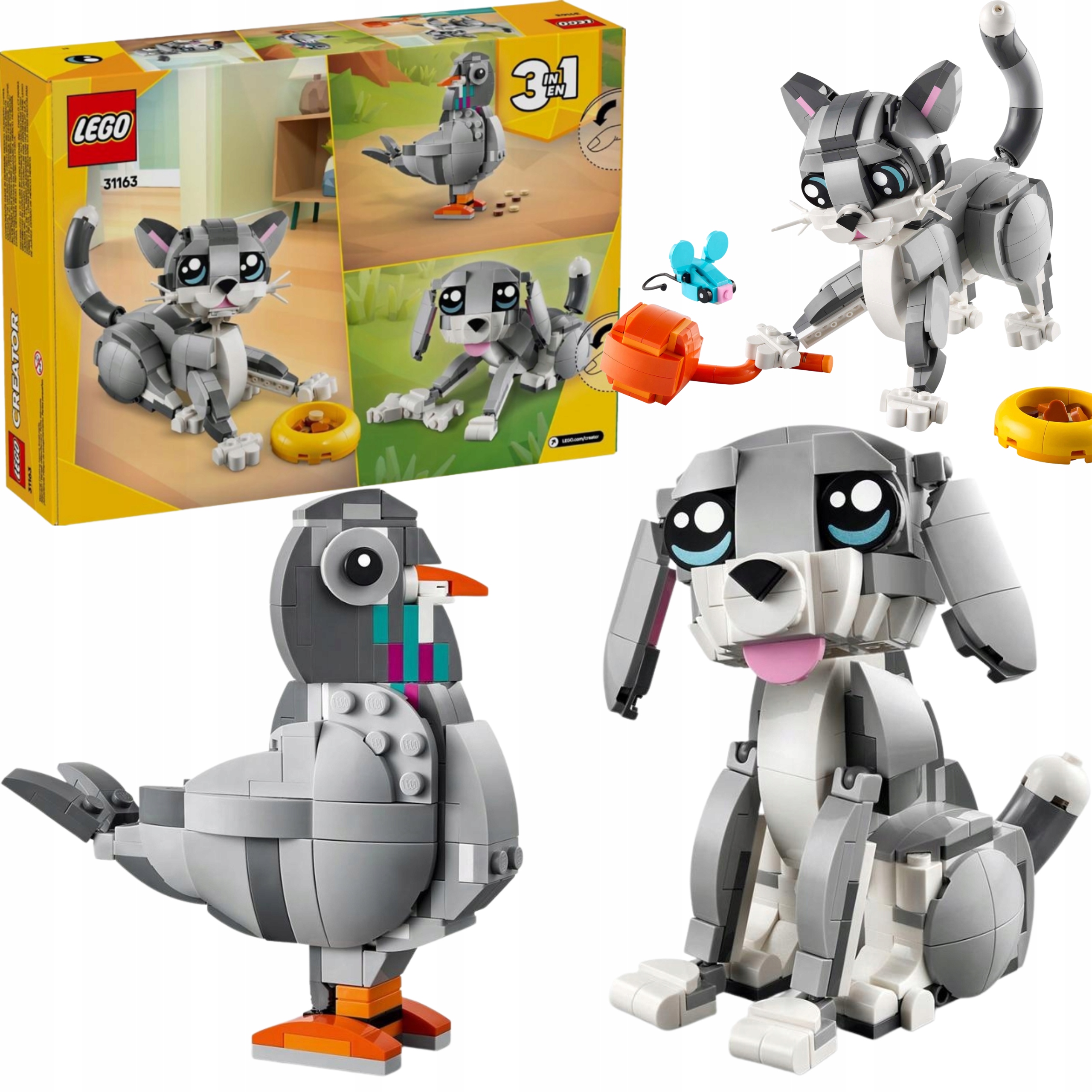 Klocki Lego Creator 31163 Psotny Kot Zestaw Dla Dziecka Torba
