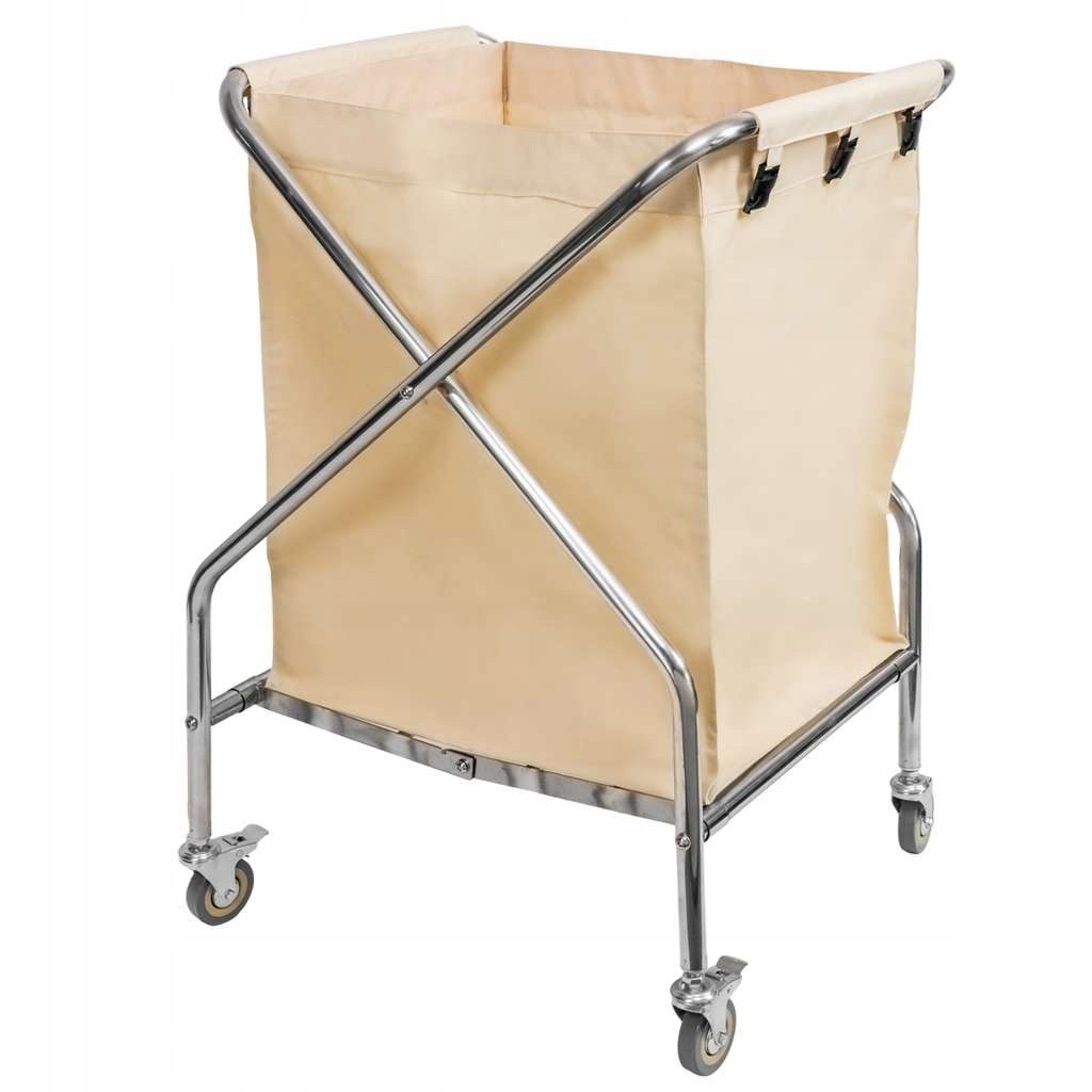 Hotelový vozík na prádlo s košem na prádlo na kolečkách 350L Skládací Mega-M