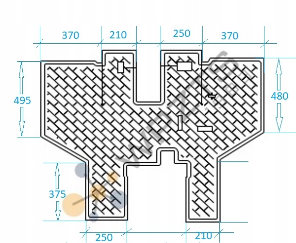 Dywaniki gumowe Ursus Zetor Part number 100 700 003