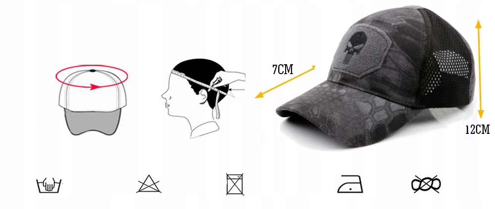 Czapka z daszkiem PUNISHER Model LY-CAP-03