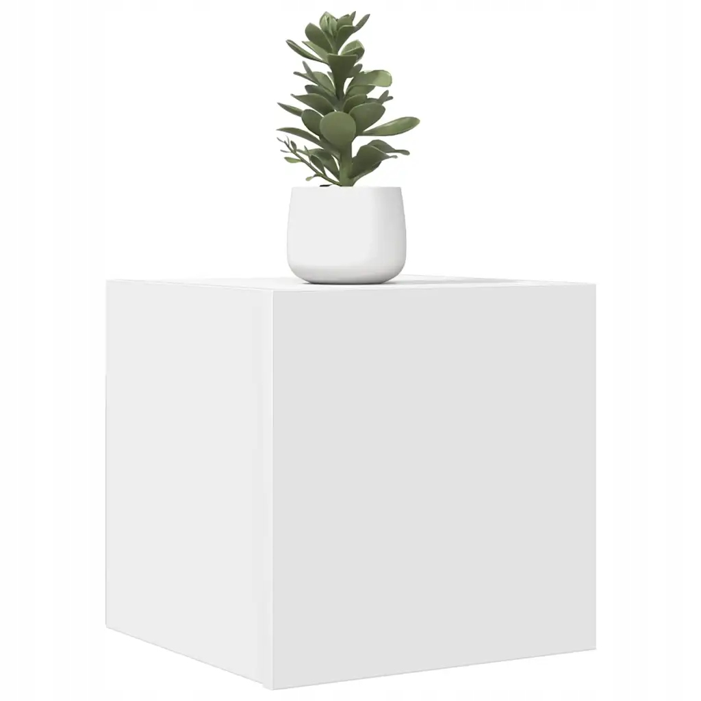 Petrashop Nástěnné Tv skříňky 2 ks bílé 30,5x30x30 cm Bílá 804482