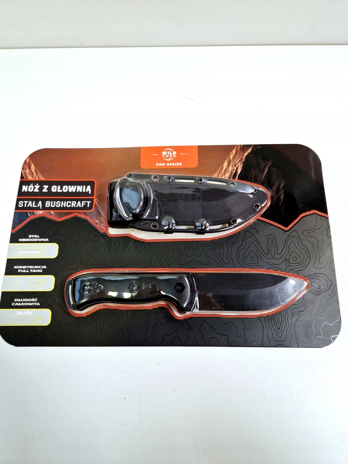 Wild Trek Pro – nůž Bushcraft z z nerezové oceli 8Cr13MoV