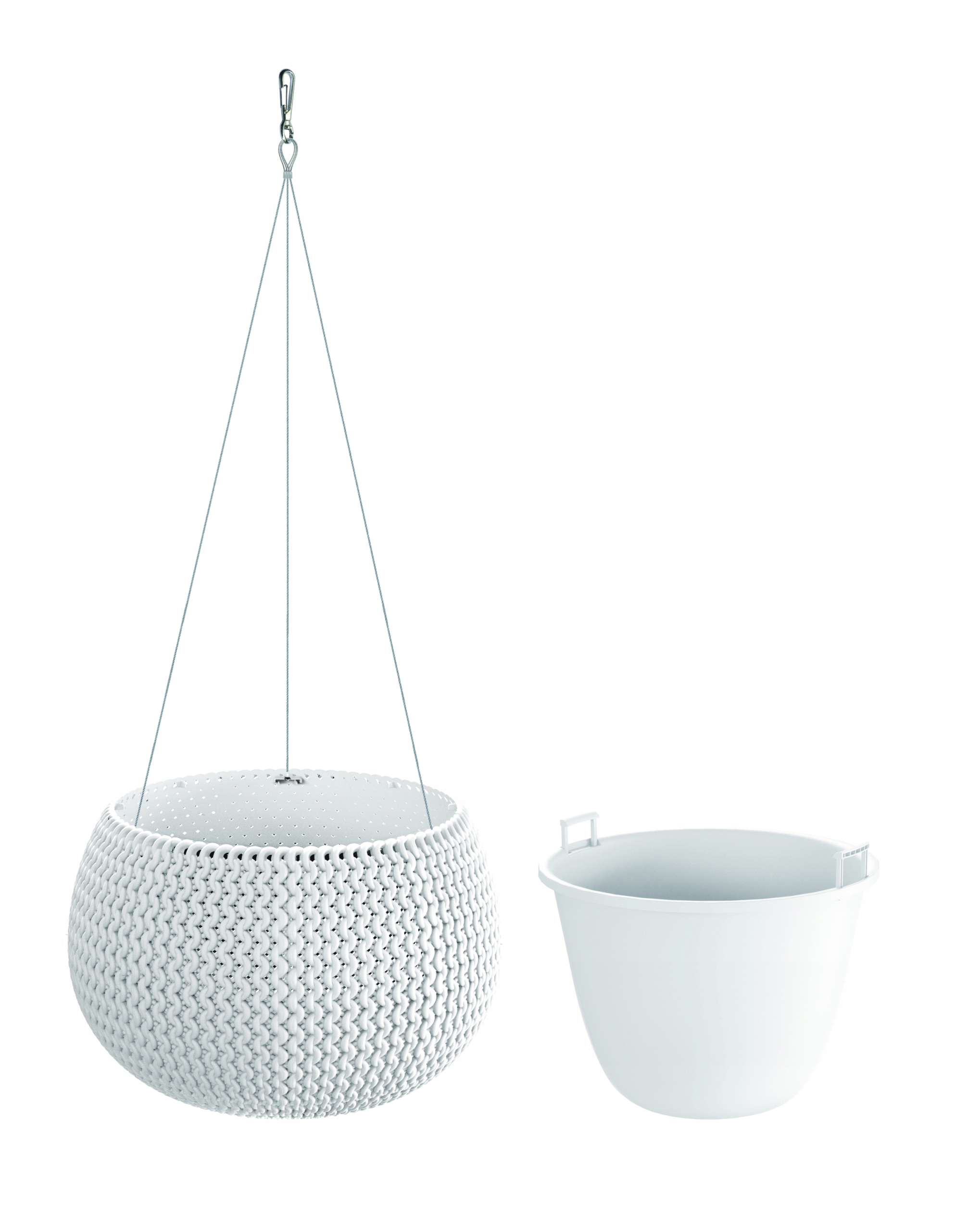 

Wisząca doniczka pleciona +wkład Splofy DKSP290WS