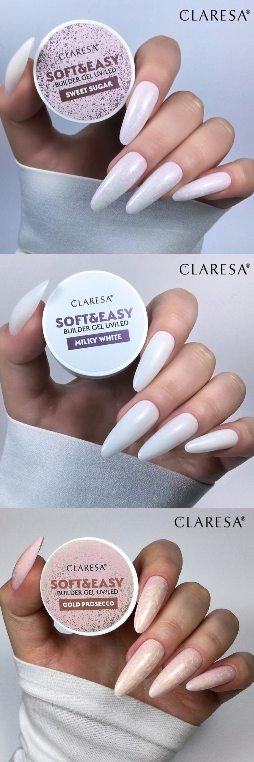 1+1 Claresa żel budujący do paznokci przedłuża 12g Stan opakowania oryginalne