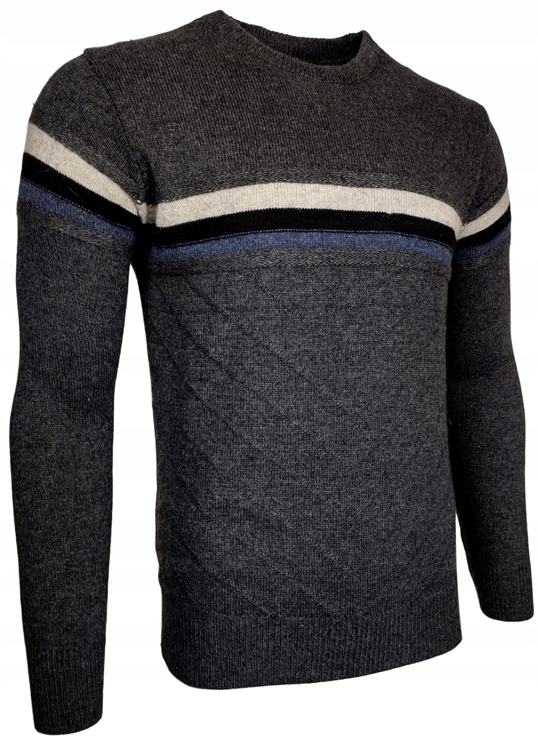 SWETER MĘSKI WEŁNIANY _ W182 BARDZO CIEPŁY r. XXL Marka inna