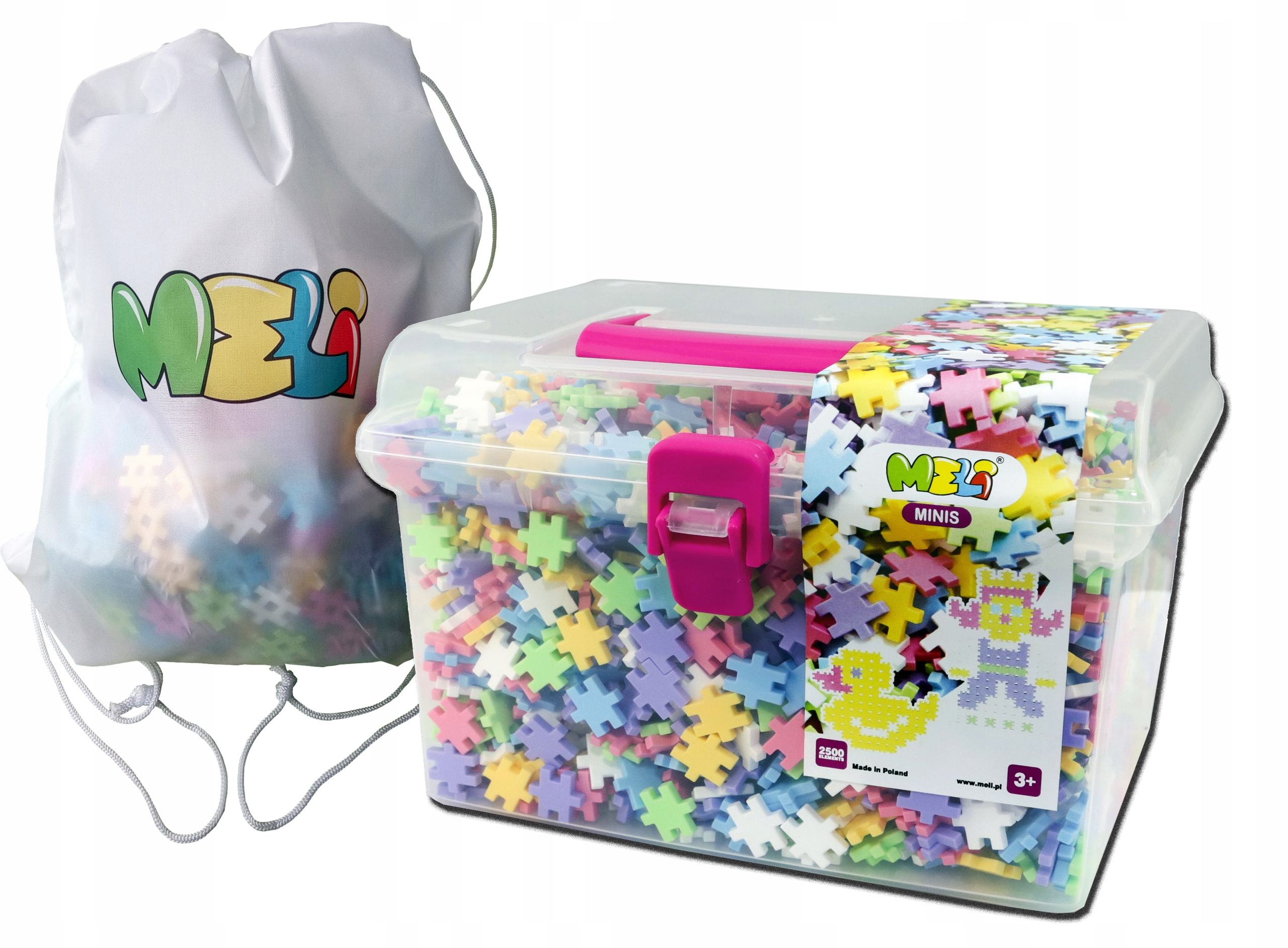 

Klocki Meli Minis Pastel Travel Box 2500 Worek