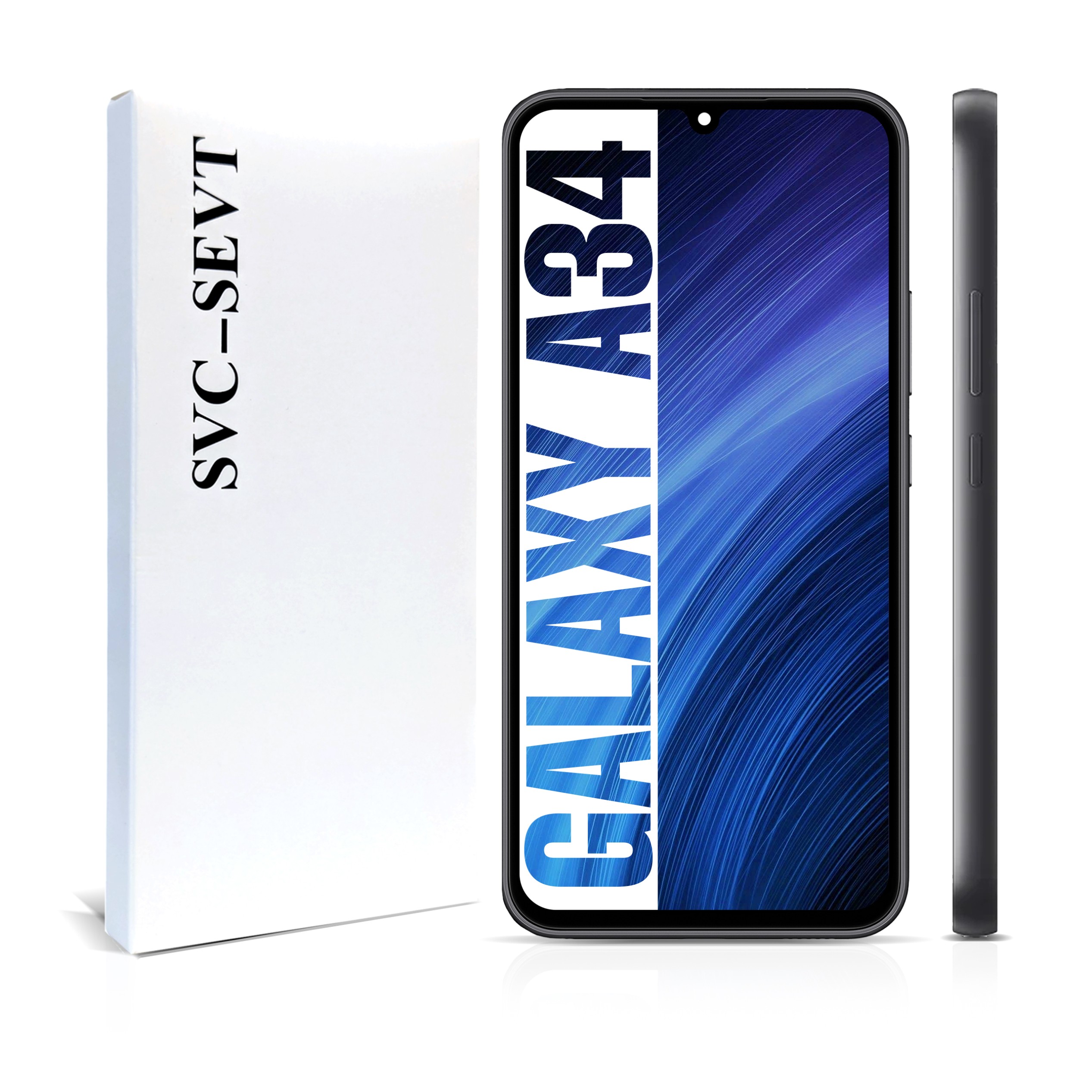 Originál Zila pre Samsung Galaxy A34 LCD Čierny Digitizer Dotykový rámček Čierna