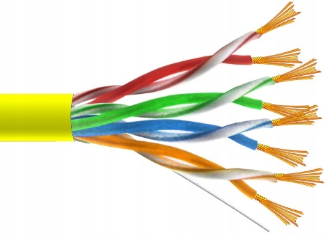 

Skrętka Utp kat.5e Cu 24AWG Linka Żółta