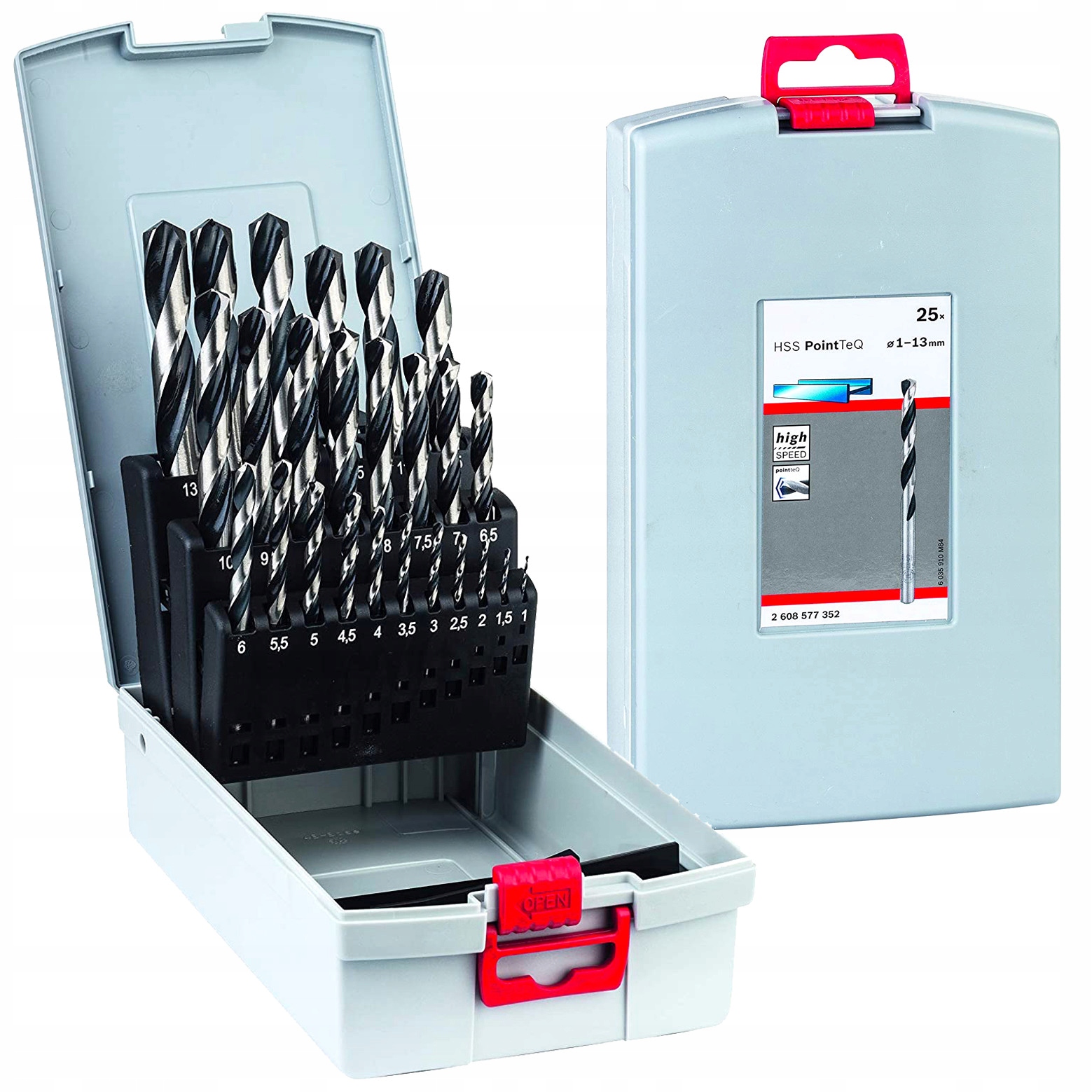 Zestaw 25 wierteł do metalu Bosch Hss 1-13mm