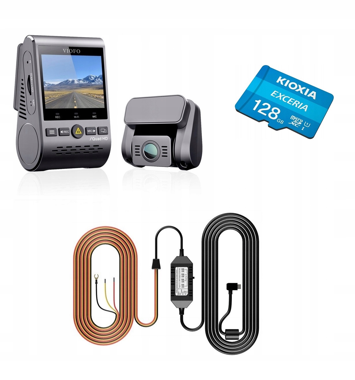 

Viofo A129 Plus-g Duo Kamera PRZÓD+TYŁ+128GB+ACC