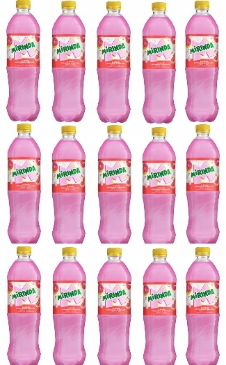 15x 850ml Mirinda Pink Grapefruit Zero cukru Zgrzewka