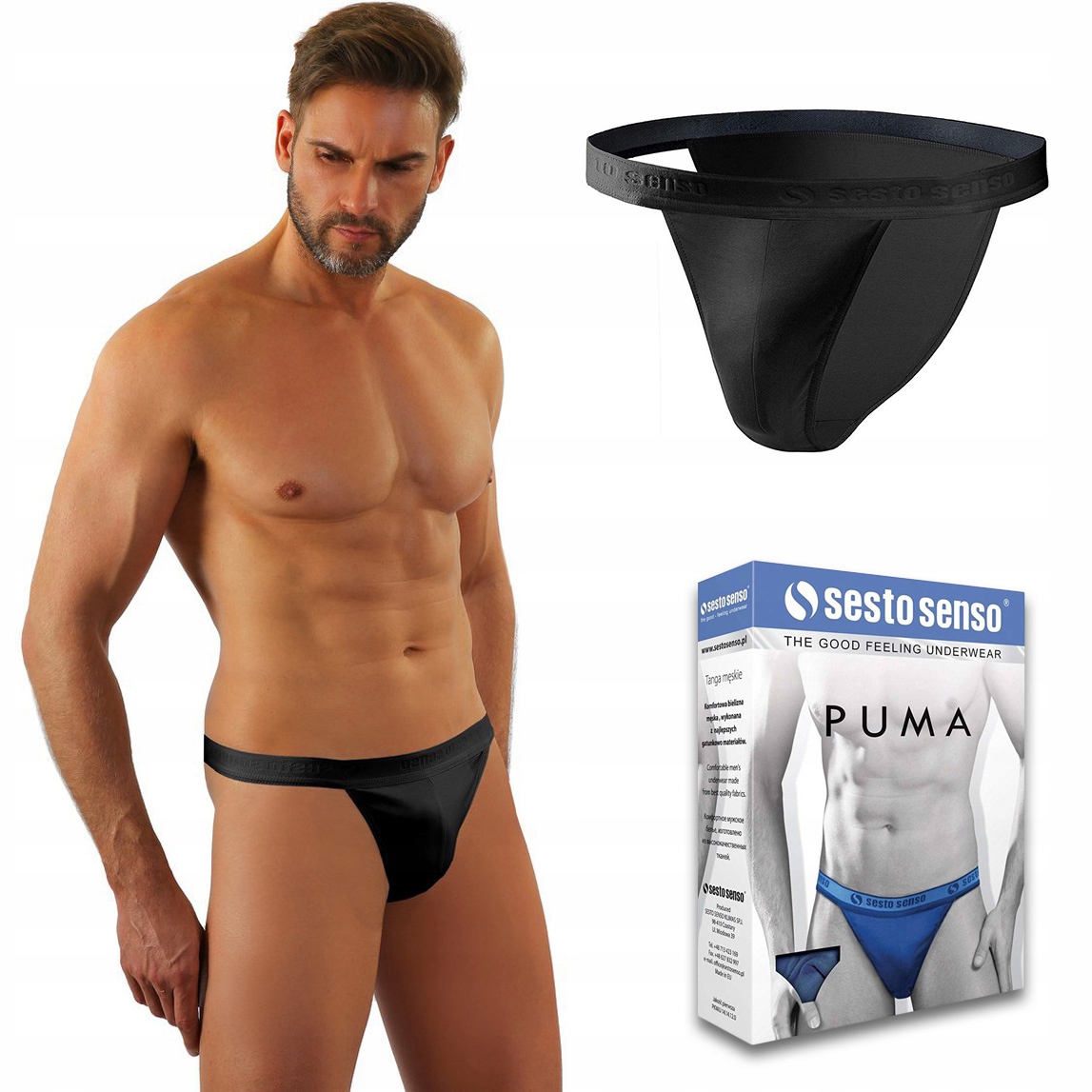 

Slipy męskie tanga Sesto Senso Puma - M