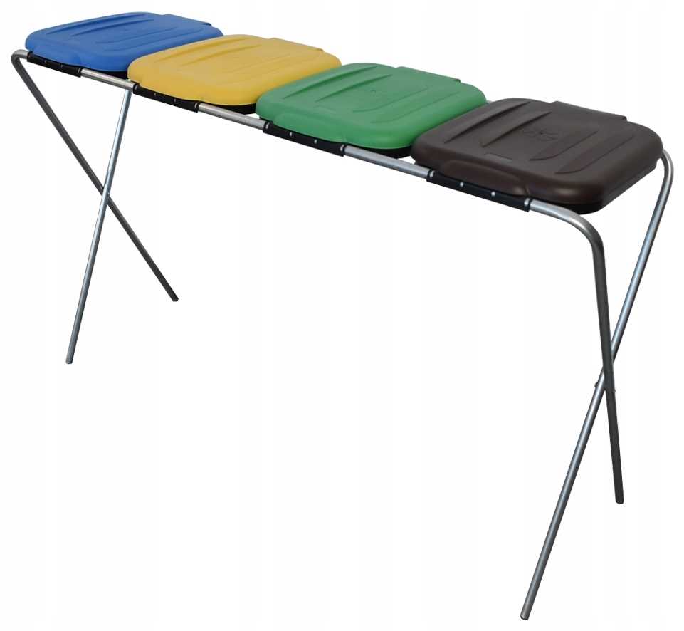 Levně Stojan Na Pytle Na Tříděný Odpad 4-POLOHOVÝ S Klopami