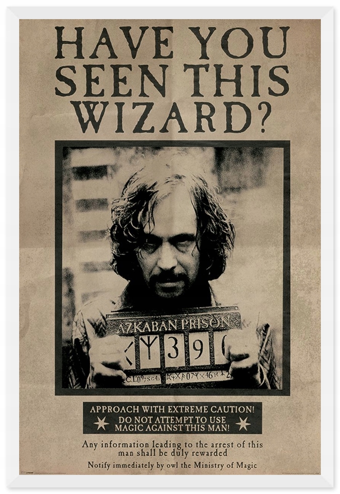 Harry Potter Syriusz Black Wanted plakat 61x91,5cm Marka Pyramid International