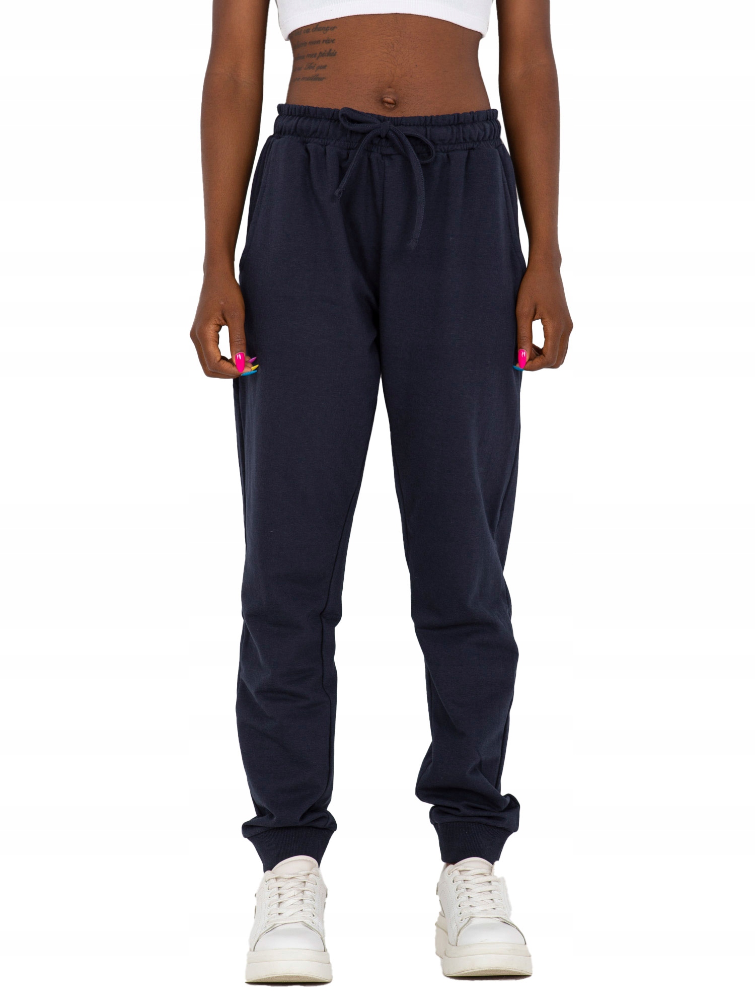 

Spodnie Dresowe damskie basic Dresy troczki M